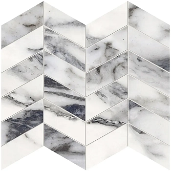  Unique Marble Mosaico Arrows Bianco Siena Lappato 30x30 / Унике Марбл Мосаико Агровс
 Бьянко Сиена Лаппато 30x30 